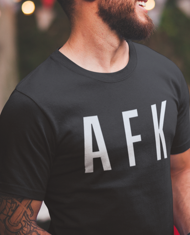 AFK Away From Keyboard Black T-Shirt - Thundersome Threads
