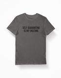 Self Quarantine is My Pastime Grey T-Shirt - Thundersome Threads