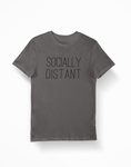 Socially Distant Black on Grey T-Shirt