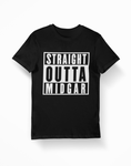 Final Fantasy Straight Outta Midgar Black T-Shirt - Thundersome Threads