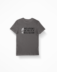 Weapons are part of my religion - Star Wars Mandalorian Helmet Grey T-Shirt - Thundersome Threads