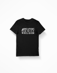 Weapons are part of my religion - Star Wars Mandalorian Helmet Black T-Shirt - Thundersome Threads
