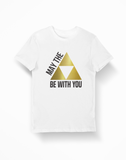 Nintendo Zelda May the TriForce Be With You White T-Shirt - Thundersome Threads