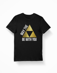 Nintendo Zelda May the TriForce Be With You Black T-Shirt - Thundersome Threads