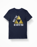 Nintendo Zelda May the TriForce Be With You Navy T-Shirt - Thundersome Threads
