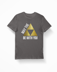 Nintendo Zelda May the TriForce Be With You Grey T-Shirt - Thundersome Threads
